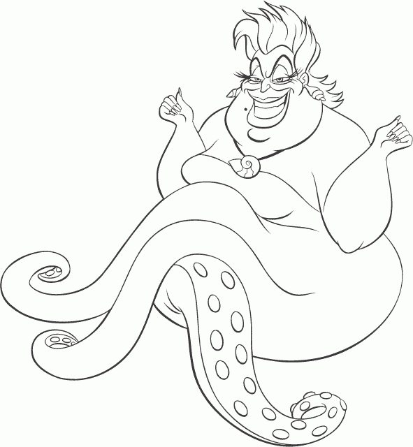 591x640 Coloring Pages Disney Villains Disney Villains Coloring Page