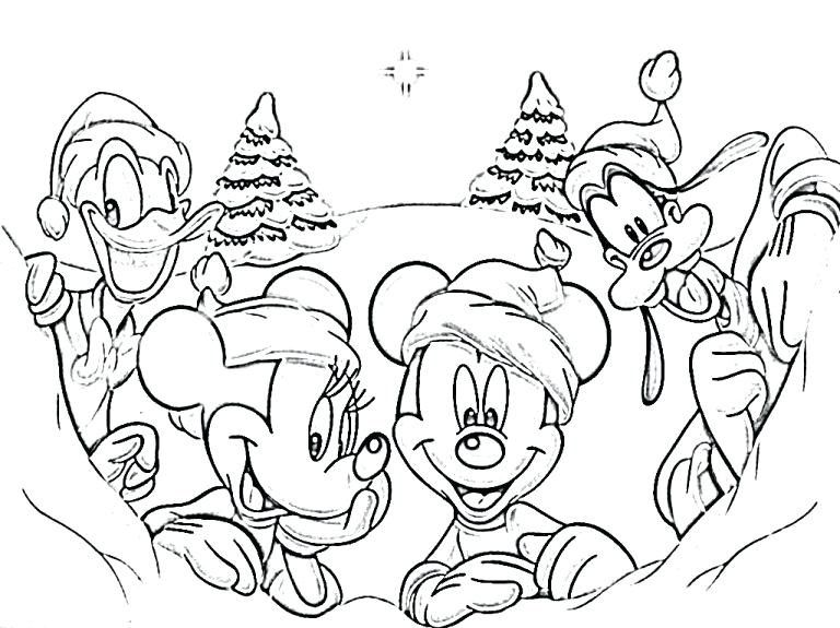 768x575 Disney Winter Coloring Pages