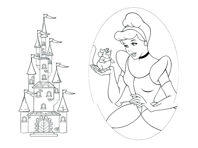 667x500 Disney Castle Coloring Page Free Printable Castle Coloring Pages