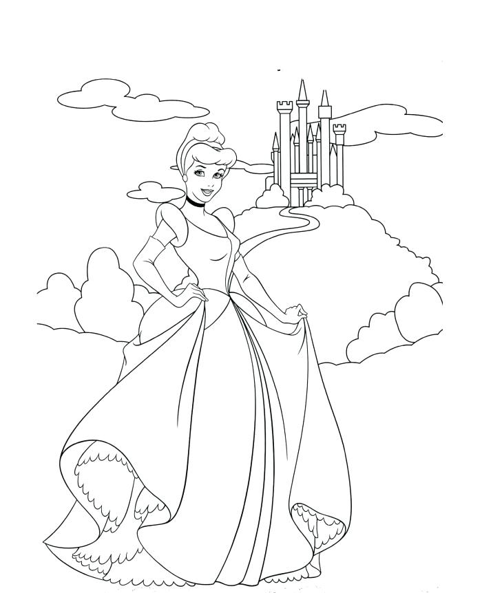 700x862 Disney World Castle Coloring Pages