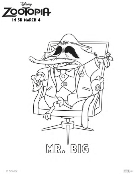 470x607 Zootopia Coloring Pages Character Previews Delightful Life