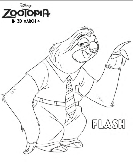 438x535 Zootopia Coloring Sheets And Additional Clips