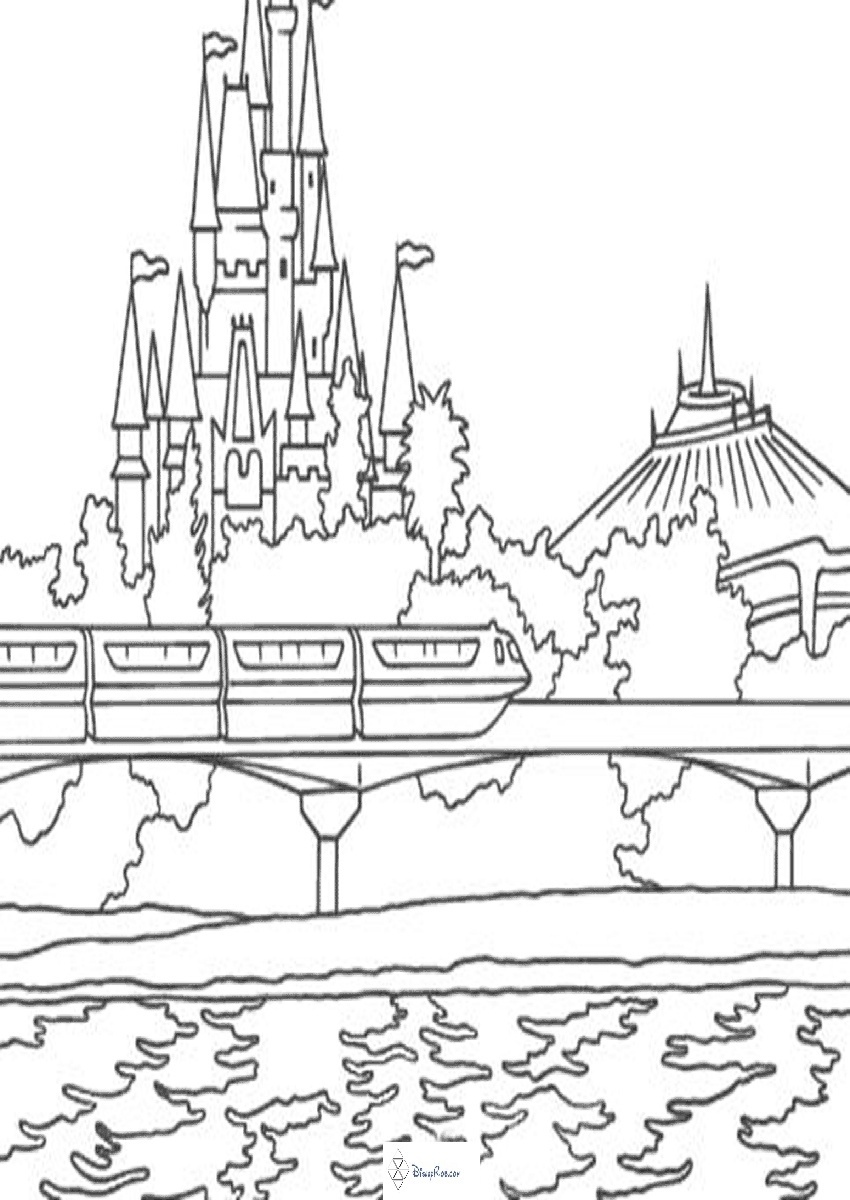 850x1200 Disney World Coloring Pages With Walt