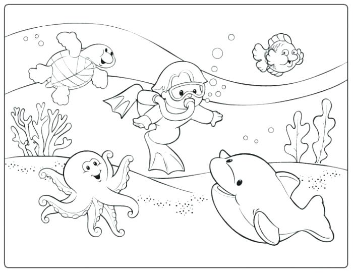 700x541 Reptiles Coloring Pages Scuba Ng Coloring Sheets Scuba Diver