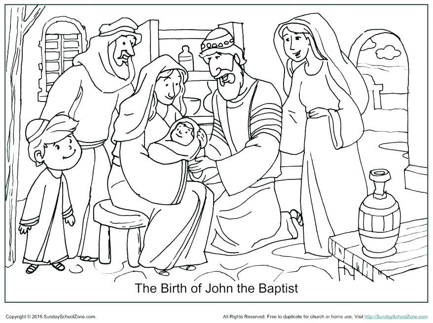 878x655 Captivating Division Coloring Pages John The Baptist Coloring