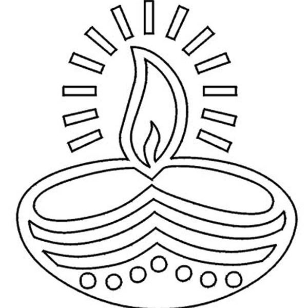 600x600 Diwali Coloring Pages Images Festival Of Lights Diwali Coloring
