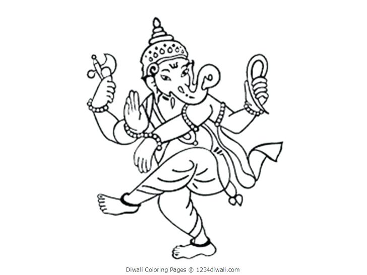 728x546 Coloring Pages Kids Diwali Lamp Colouring Murs