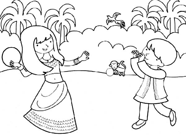 600x437 Diwali Coloring Pages