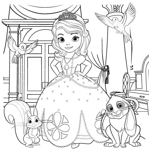 519x519 Sofia Coloring Pages To Print