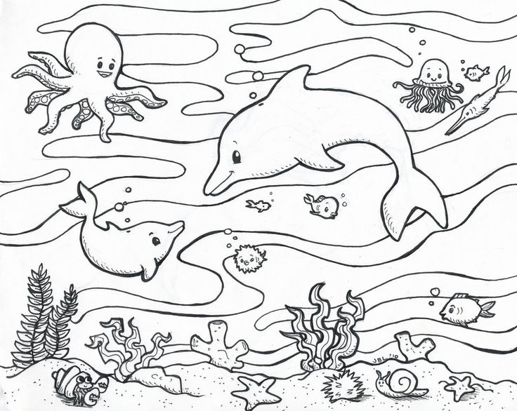 736x586 Underwater Coloring Pages Underwater Coloring Pages Underwater