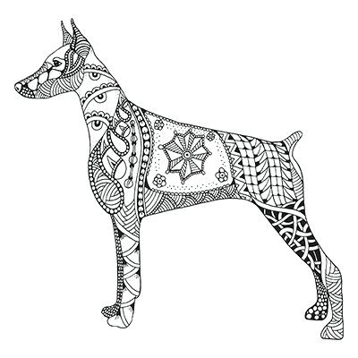 400x400 Doberman Coloring Pages Doberman Coloring Pages Dog Doberman Puppy