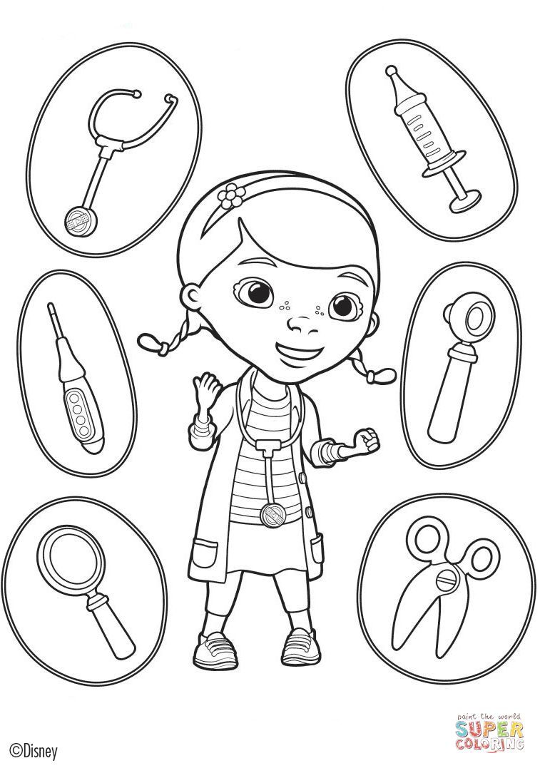 757x1077 Doc Mcstuffins Coloring Pages