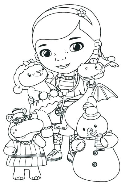 406x600 Doc Mcstuffins Coloring Pages Friendship Is The Best Medicine