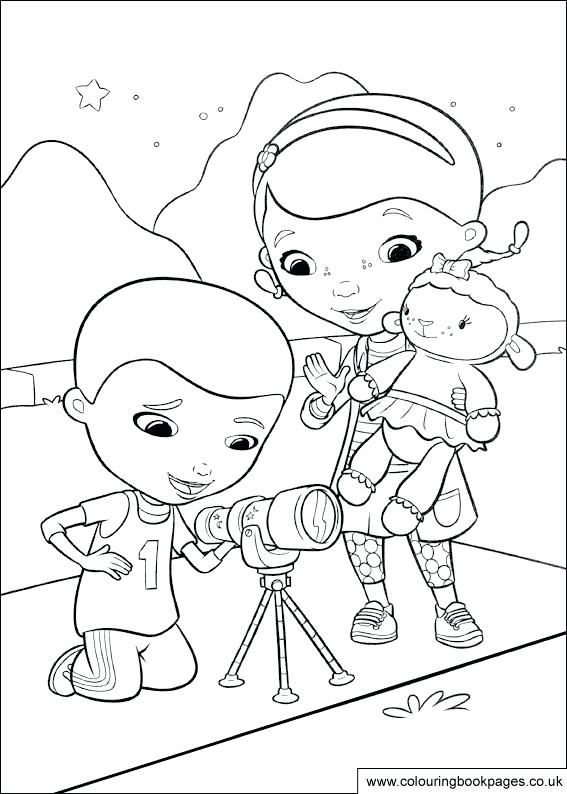 567x794 Doctor Mcstuffins Para Colorear Doc Stars Free Printable Coloring