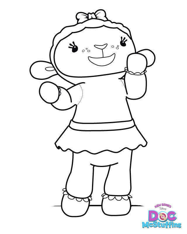 640x800 Lambie The Lamb Doc Mcstuffins Coloring Pages