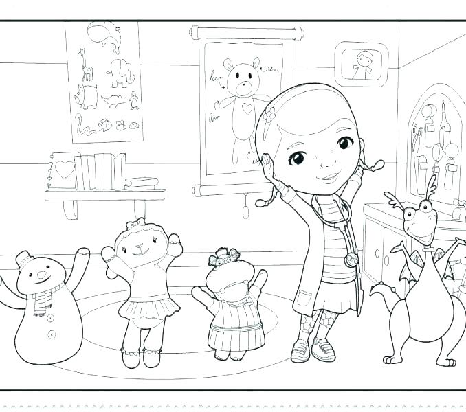 678x600 Doc Mcstuffins Printable Coloring Pages Doc Free Coloring Pages