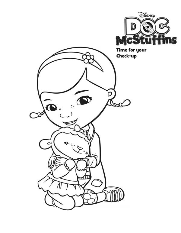 600x771 Doc Mcstuffins Lambie Coloring Pages Doc Mcstuffins Coloring Pages