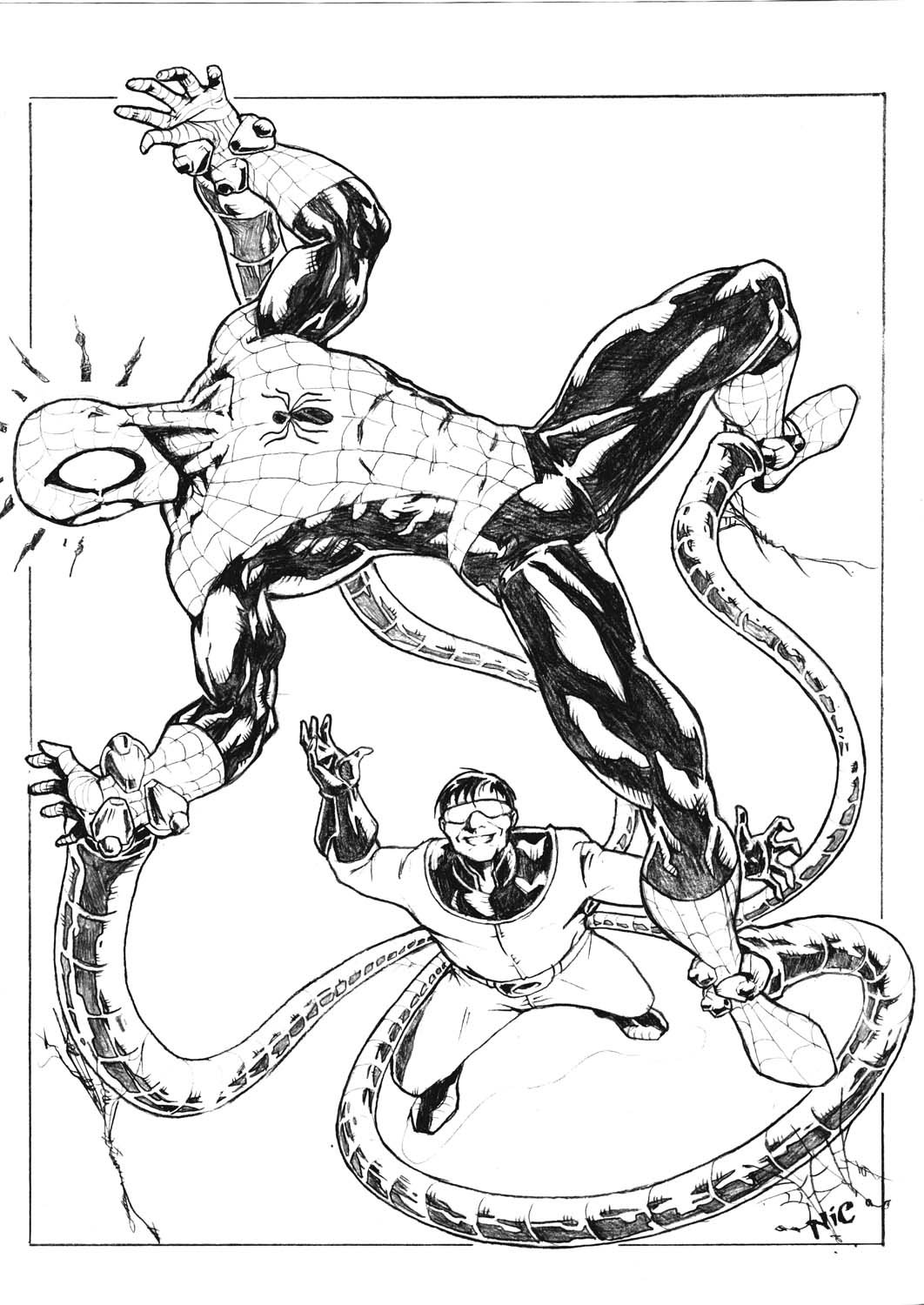 1062x1500 Spiderman Vs Doc Ock