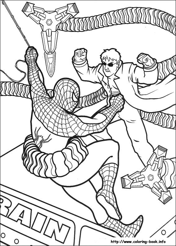 567x794 Spiderman Coloring Picture