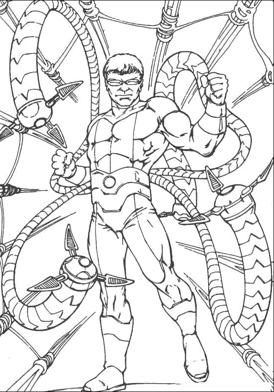 554x794 Doc Ock Coloring Pages Doctor Octopus Visuals For The Business