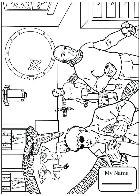 578x810 Doc Ock Coloring Pages Coloring Pages For Kids Cartoons Angry