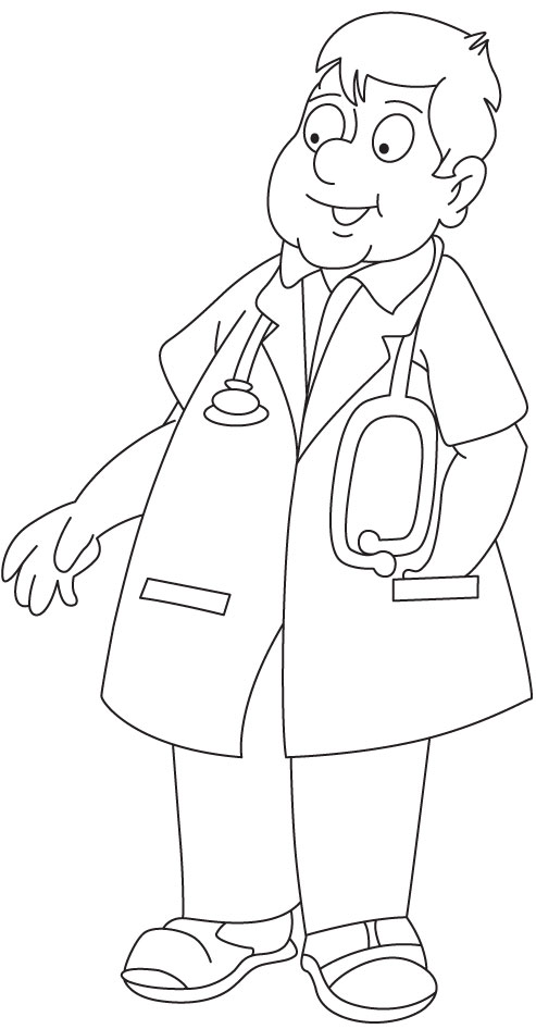 493x946 Doctor Coloring Pages Page For Kids