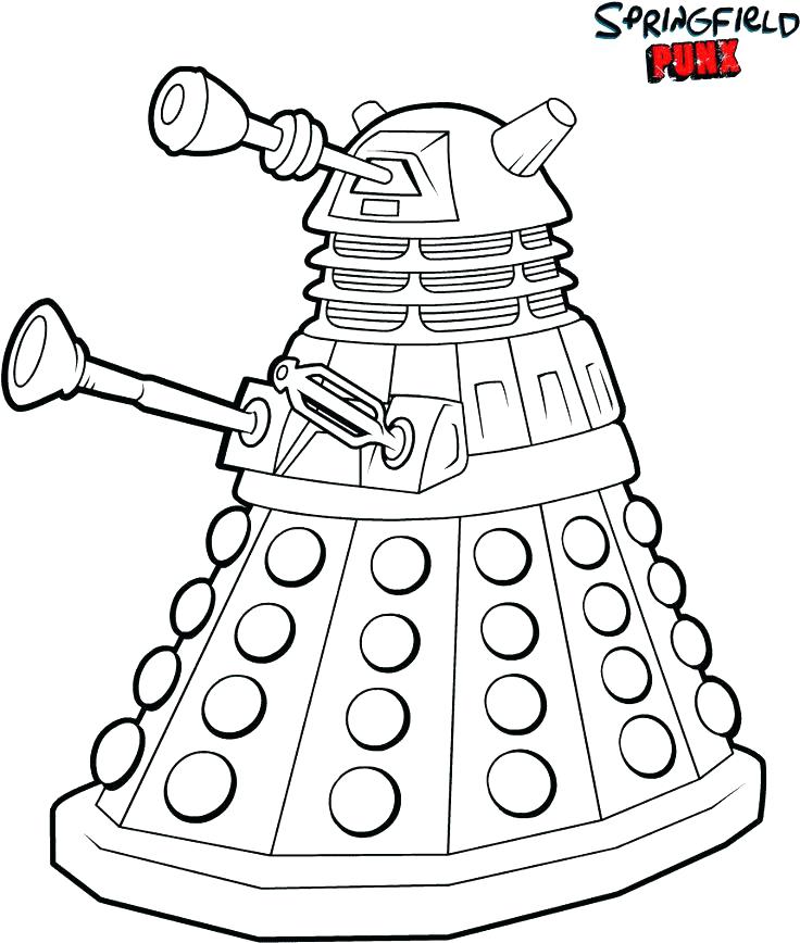 736x868 Doctor Printable Coloring Pages Who Free Doctor Who Printable