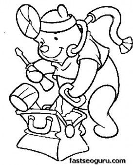 273x338 Printable Disney Characters Winnie The Pooh As A Doctor