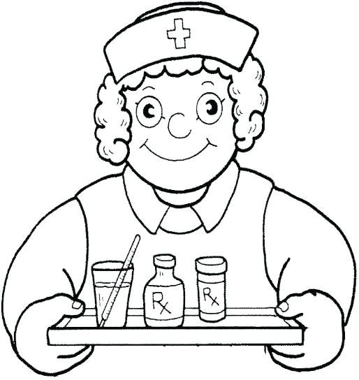 514x544 Doctor Coloring Pages Doctor Coloring Pages For Preschool Doctor
