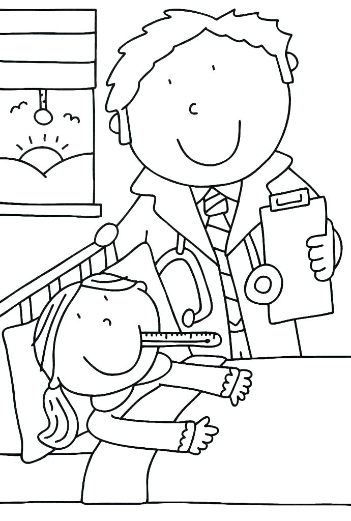 690x1024 Doctor Coloring Pages Doctor Coloring Pages Education Coloring