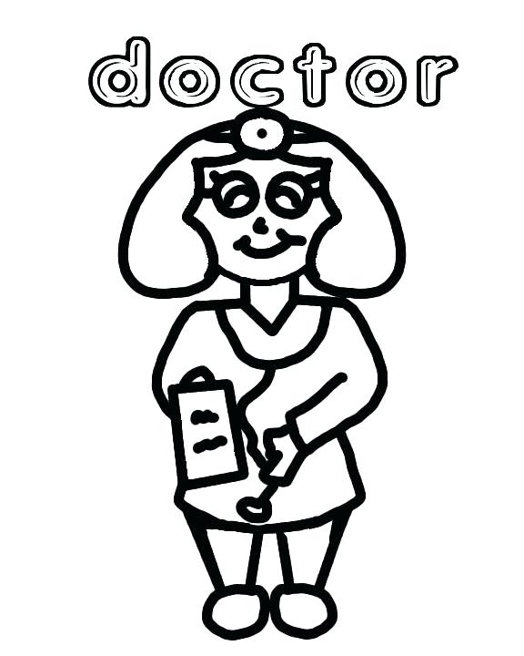 576x720 Coloring Pages Preschoolers Doctor Coloring Pages