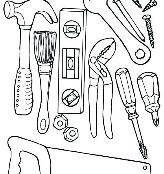 567x600 Tools Coloring Sheet Doctor Tools Coloring Page Tools Ng Pages