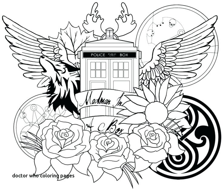 736x631 Doctor Who Coloring Page In Pages Free Printable