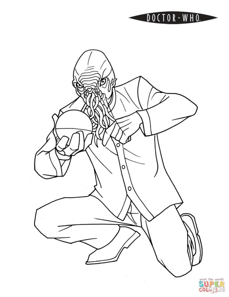 791x1024 Printable Doctor Who Coloring Pages With Tardis Best Page Print