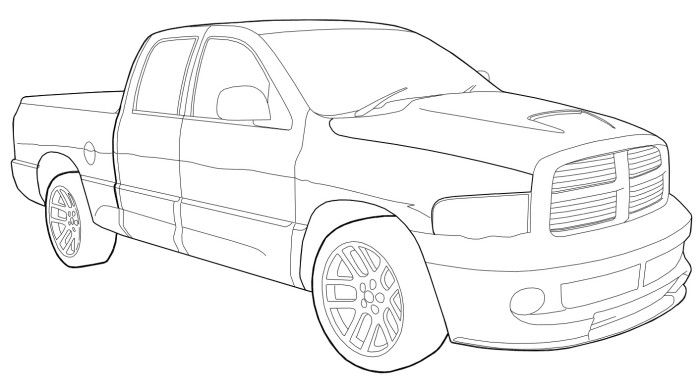 700x384 Dodge Ram Srt Coloring Page Teacher Stuff Dodge