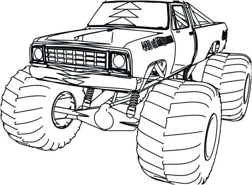 827x609 Old Truck Coloring Pages