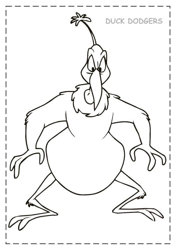 592x840 Duck Dodgers Coloring Page