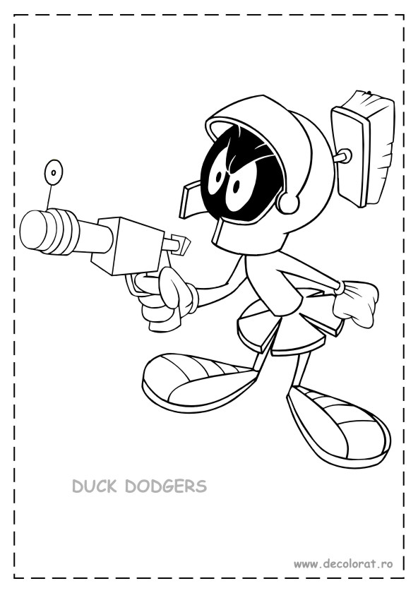 592x840 Duck Dodgers Coloring Pages Duck Dodgers Colouring Pages Gamer