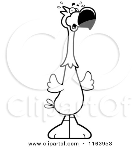 450x470 Cartoon Of A Scared Dodo Bird Mascot