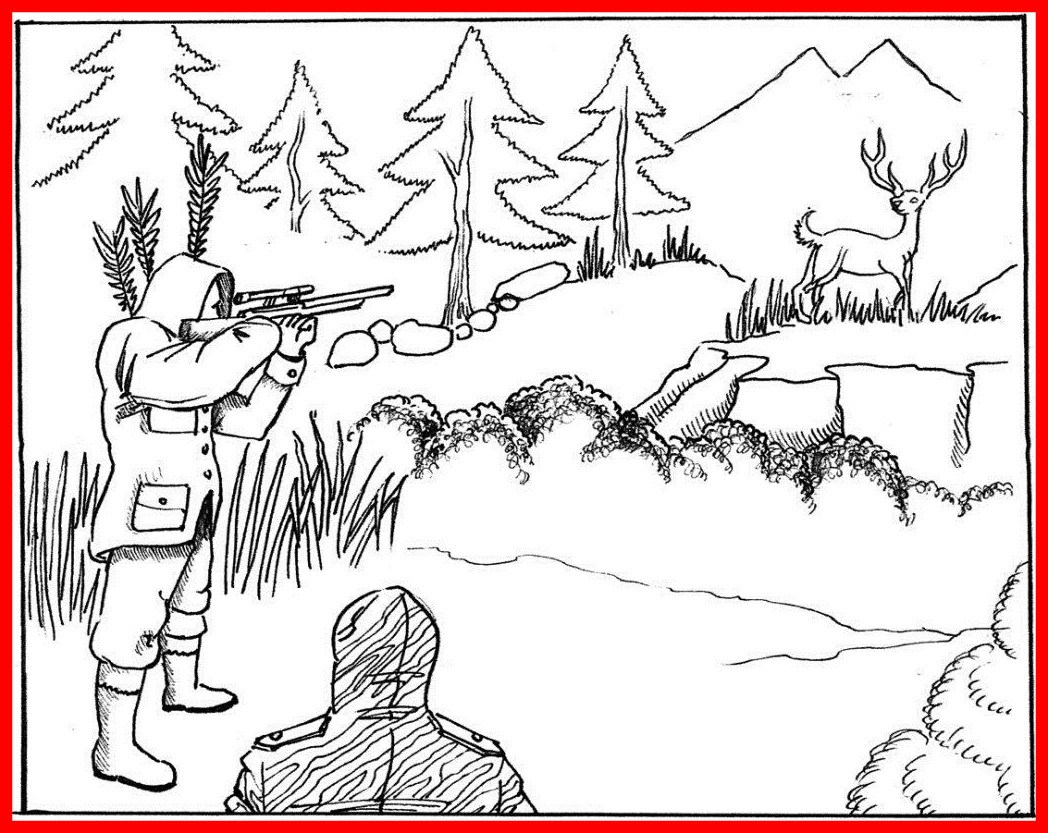 1048x833 Marvelous Hunting Coloring Pages With Printable Pic Of Deer