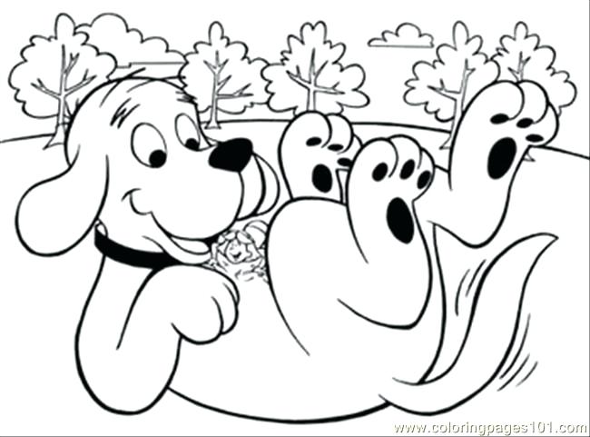 650x481 Clifford The Big Red Dog Coloring Pages Printable Coloring Good
