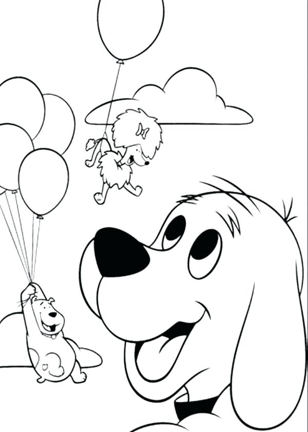 600x842 Happy Birthday Clifford Coloring Pages Kids Coloring The Big Red
