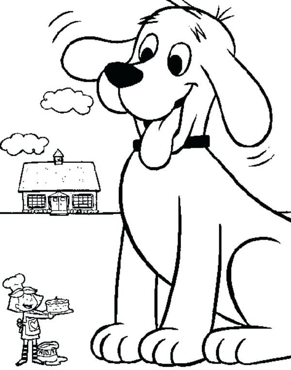 600x761 Clifford Coloring Pages Coloring Gallery For The Big Red Dog