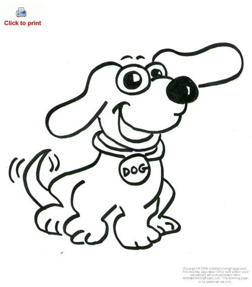 500x570 Dog Coloring Page Dog Coloring Sheet Activity Coloring Pages