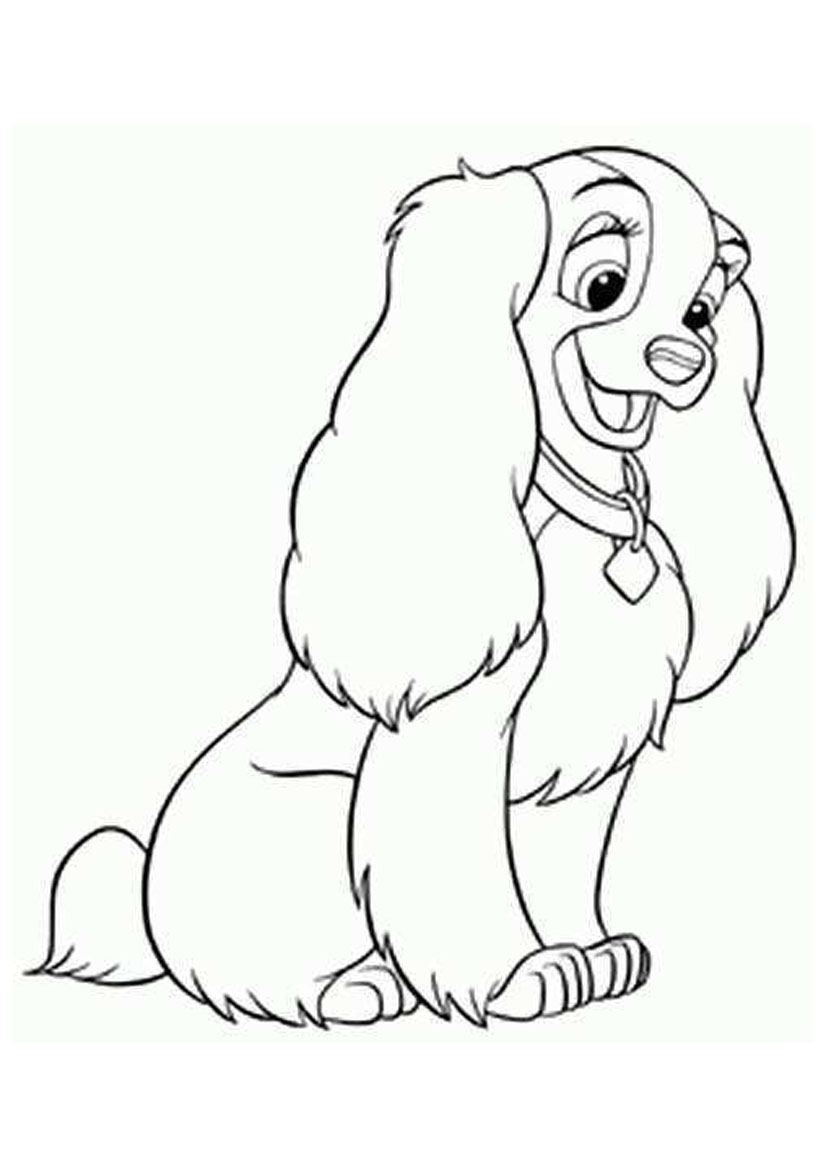 826x1169 Best Dog Cartoon Coloring Pages Free Printable
