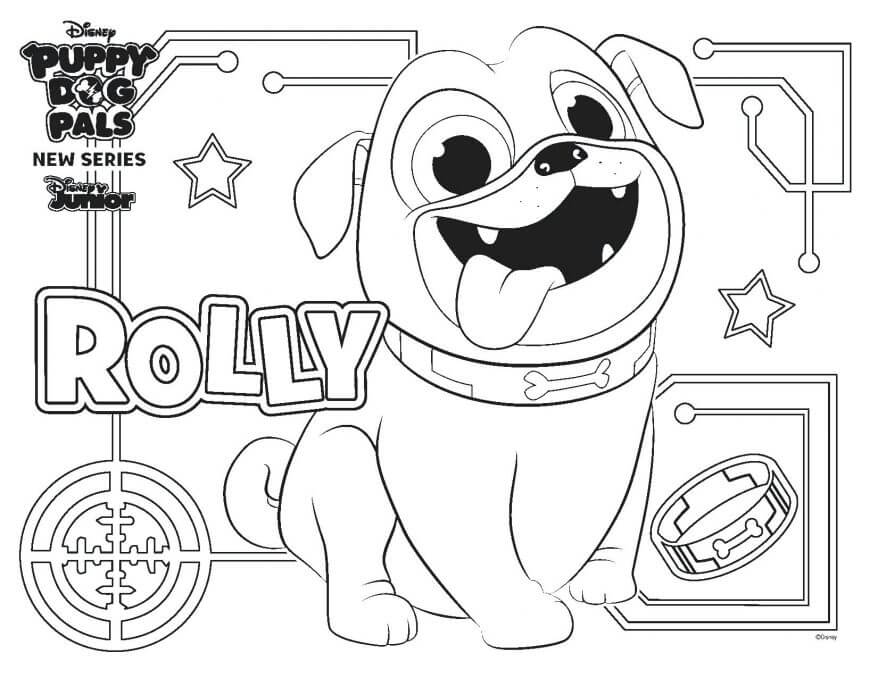878x678 Puppy Dog Pals Coloring Pages To Print