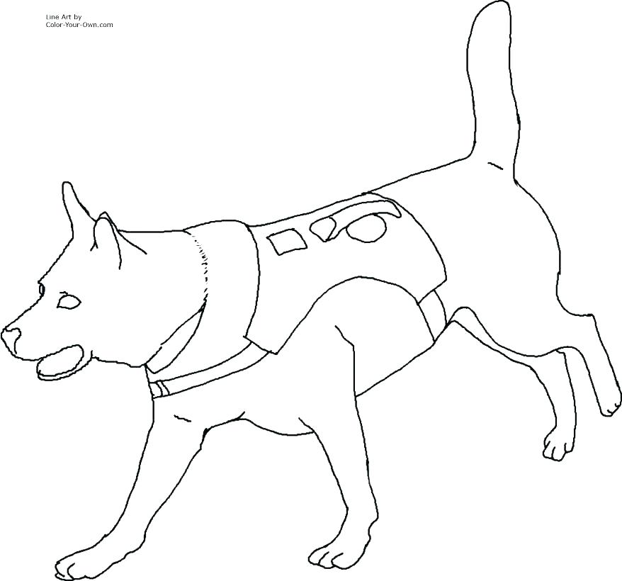 878x820 A Picture Of A Dog To Color Dog Bones Coloring Pages Husky
