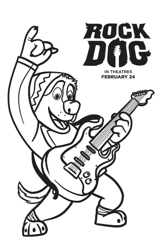550x850 Free Rock Dog Coloring Pages