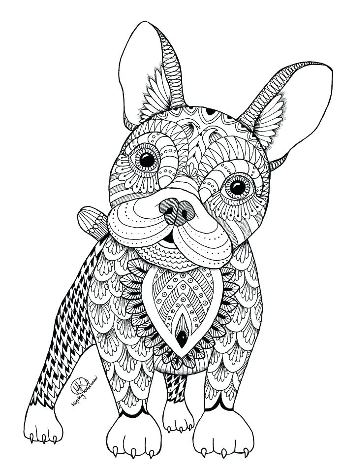 695x960 Dog Coloring Pages For Adults Together With Ideas About Mandala