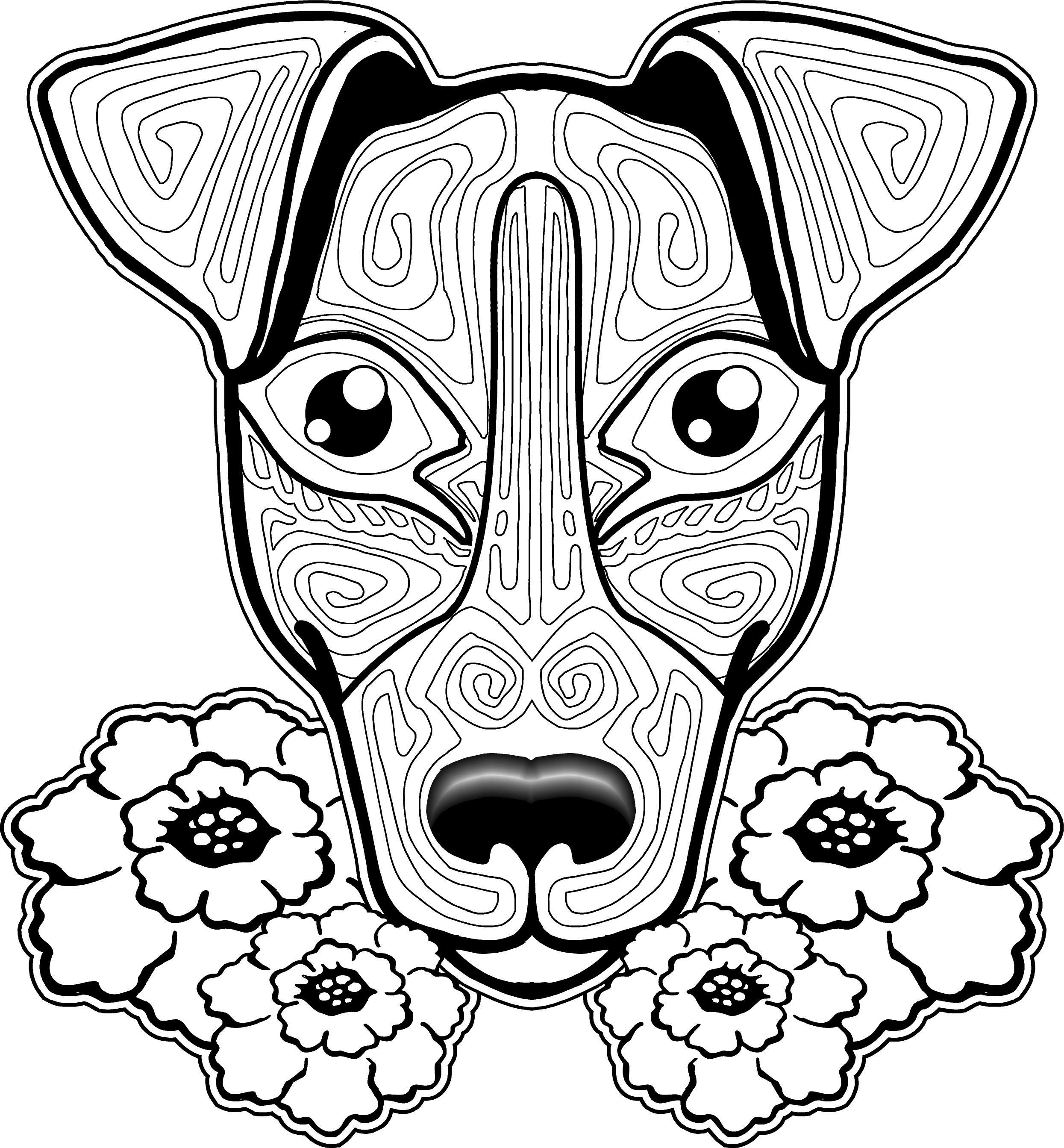 2490x2686 Dog Coloring Page, Dog Coloring Pages, Free Coloring Page, Free